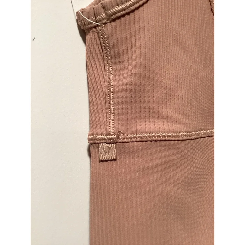 NWOT Lululemon Align Ribbed Tank Top Pink Cropped V-Back Yoga Shirt‎